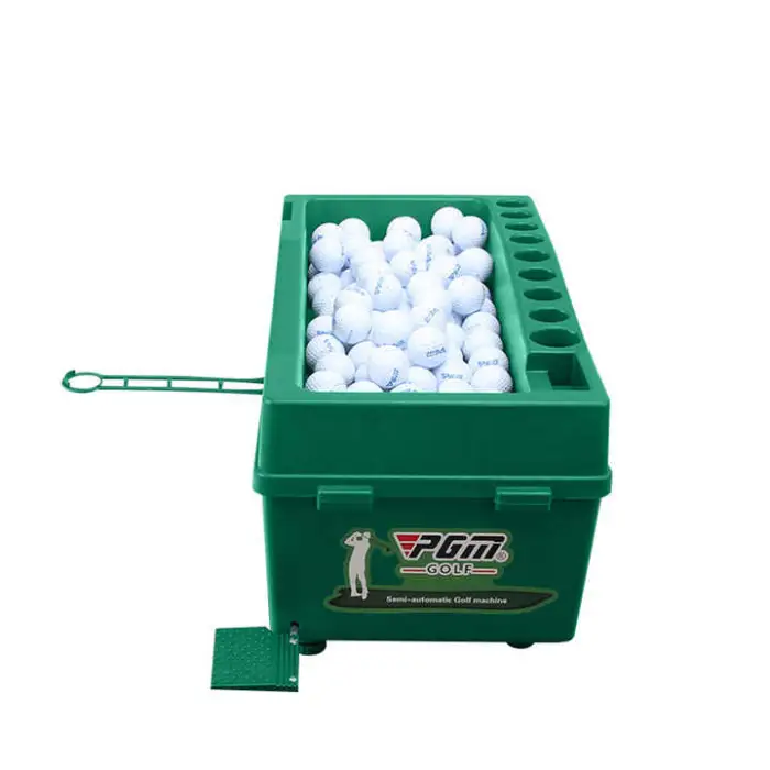 100 Balls Golf Ball Auto Tee up Service Machine No Electricity Improves Golfers Swing GREEN