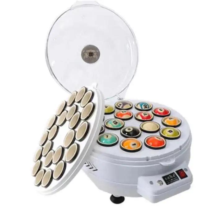 Automatic Billiard Ball Cleaning 16 or 22pcs Pool Ball Washer Polisher Machine for Home