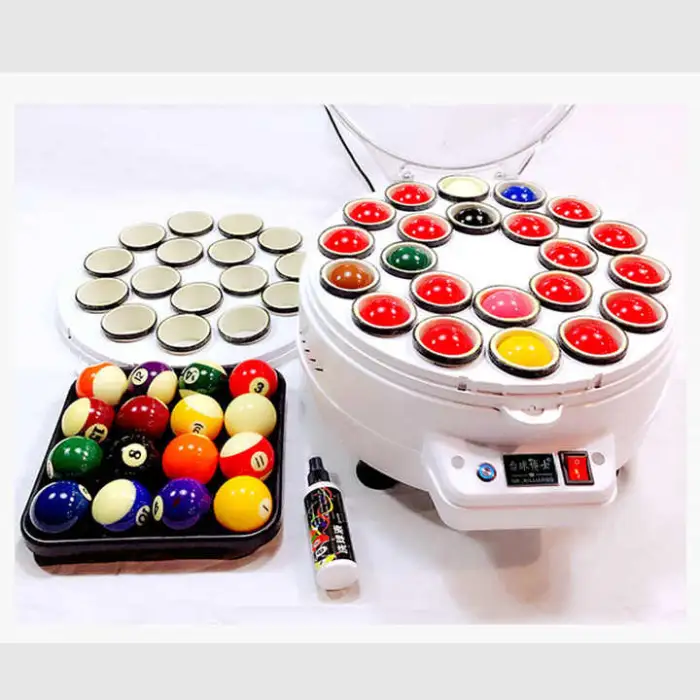 Automatic Billiard Ball Cleaning 16 or 22pcs Pool Ball Washer Polisher Machine for Home