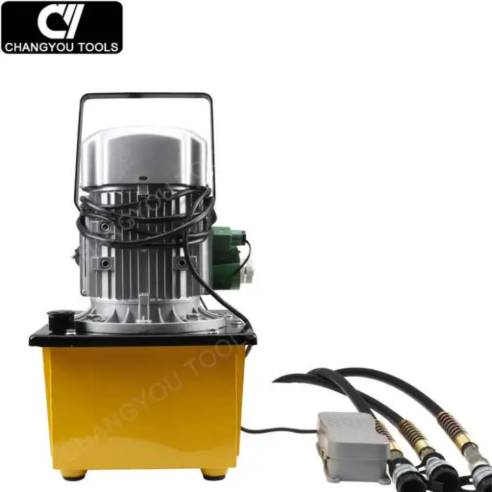 HHB-700D3 700 Bar High Pressure Oil Pump Power Pack Hydraulic Electric Pump Three Way Acting