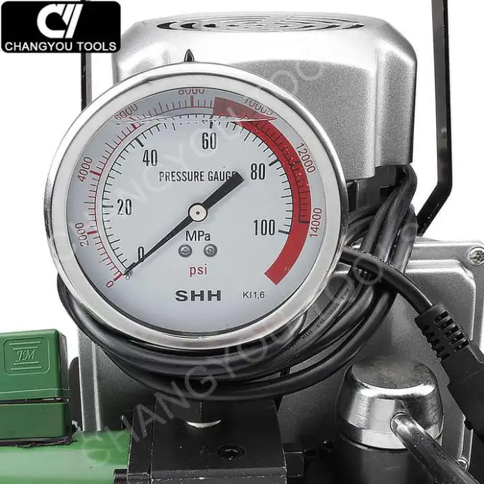 HHB-700D3 700 Bar High Pressure Oil Pump Power Pack Hydraulic Electric Pump Three Way Acting