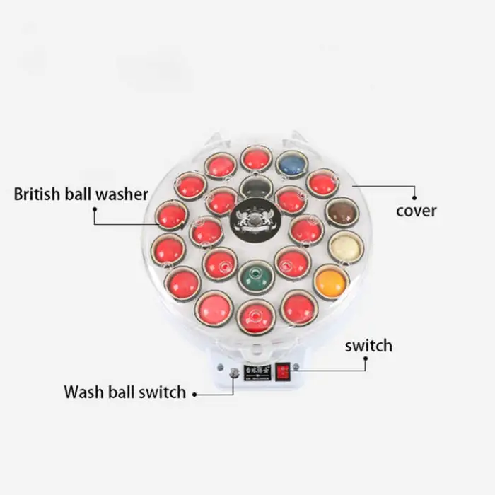 22 Pieces Snooker Balls Washing Machine Billiard Pool Snooker Ball Cleaner Machine Washer