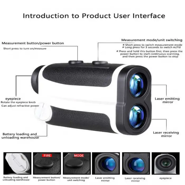 Digital Golf Handheld Laser Rangefinder 600m/1000m Slope Finder Long Range Distance Sensor for Hunting  Choice for Golfers