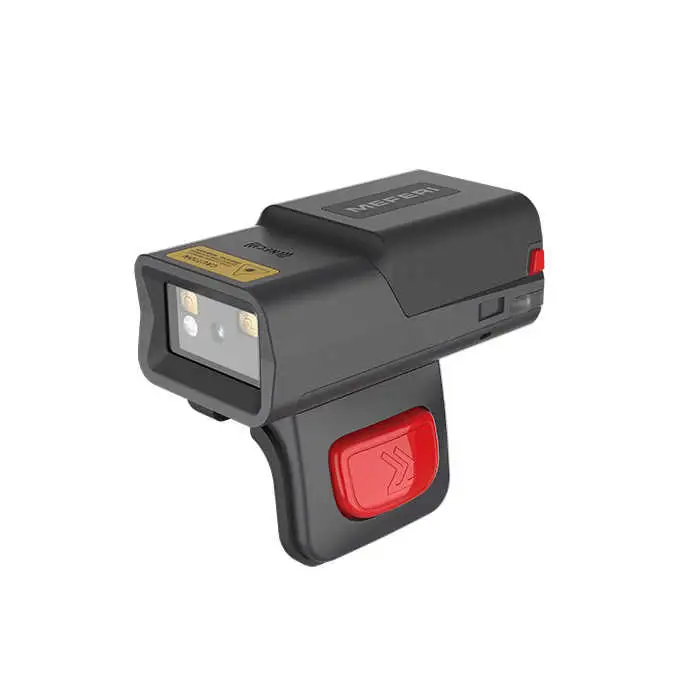 MS300R BT5.0 Wireless Hands Free NFC Wearable Scanner Portable Finger Scanner Mini Ring Barcode Scanners for Warehouse