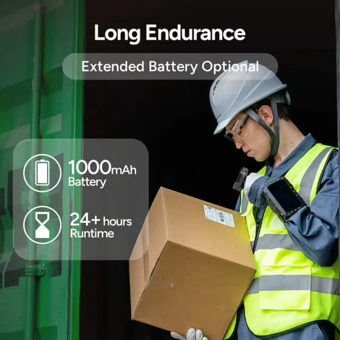 MS300R BT5.0 Wireless Hands Free NFC Wearable Scanner Portable Finger Scanner Mini Ring Barcode Scanners for Warehouse