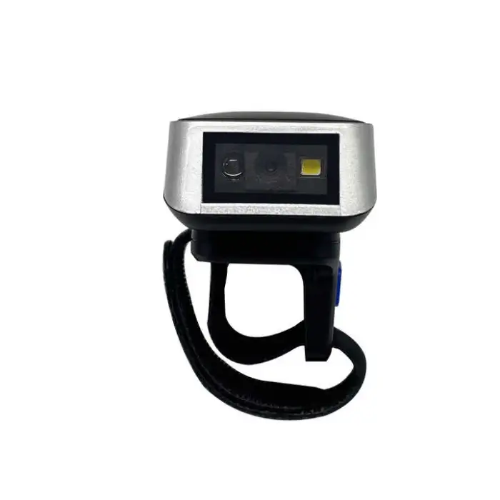White LED Light Portable USB Interface Barcode Scanner Finger Ring Type
