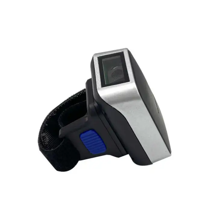 White LED Light Portable USB Interface Barcode Scanner Finger Ring Type