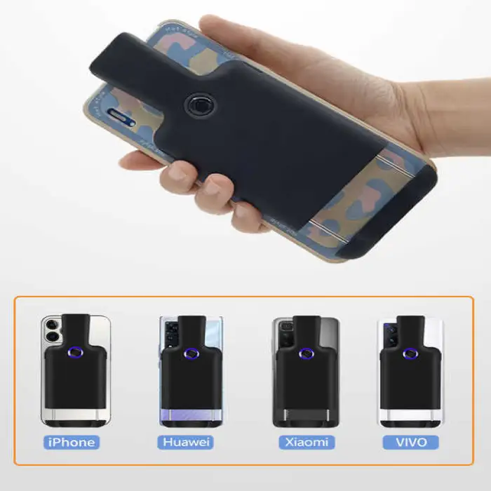 BC20S Portable Mobile Phone Back Clip 1D 2D Scanning Gun QR Reader Wireless Blue Tooth Barcode Scanner