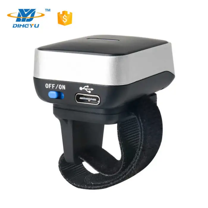 Mini Wearable BT 2D Barcode Scanner Finger Barcode Scanner for Logistics DYscan DI9010-2D