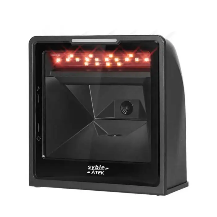 AK-9878H Syble 1D 2D QR Code Scanner Image Reader POS  Handsfree Omnidirectional Desktop Scanner