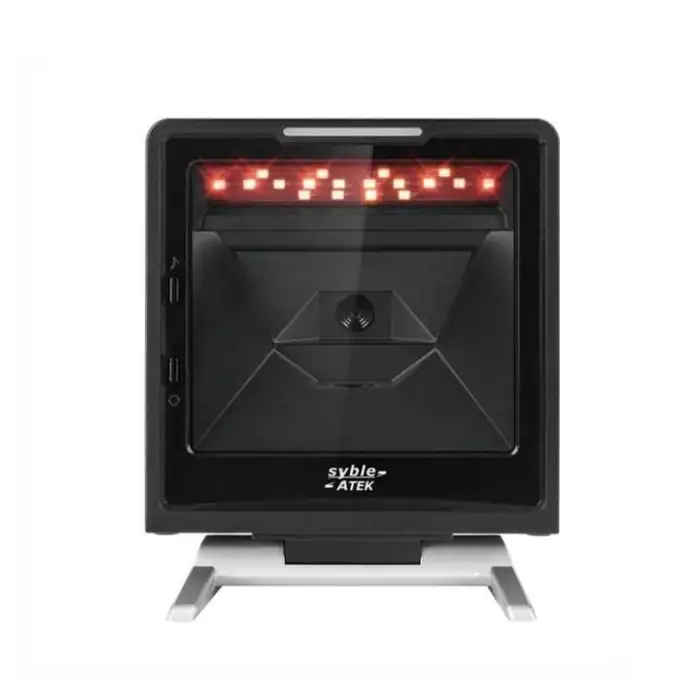 AK-9878H Syble 1D 2D QR Code Scanner Image Reader POS  Handsfree Omnidirectional Desktop Scanner
