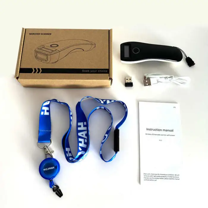 C70 Portable 2D QR Scanners 3 in 1 Handheld Wireless Bluetooth Barcode Reader for POS Inventory Logistics