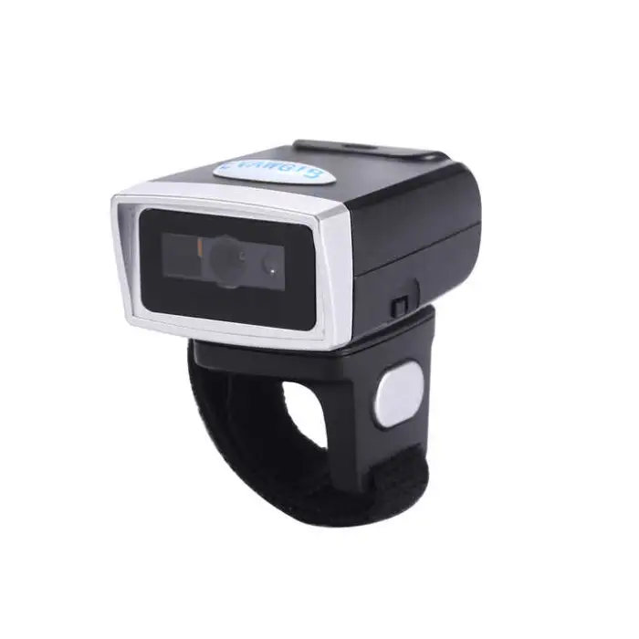 Bluetooth Wireless Portable Mini 2D Finger Ring Barcode Scanner for Warehouse,Supermarket,Store