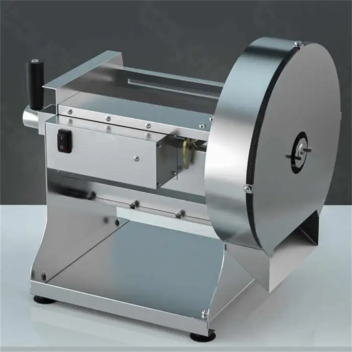 Commercial Stainless Steel Automatic Electric Onion Potato Lemon Mango Coconut Chips Fruit and Vegetables Cutting Machine Slicer