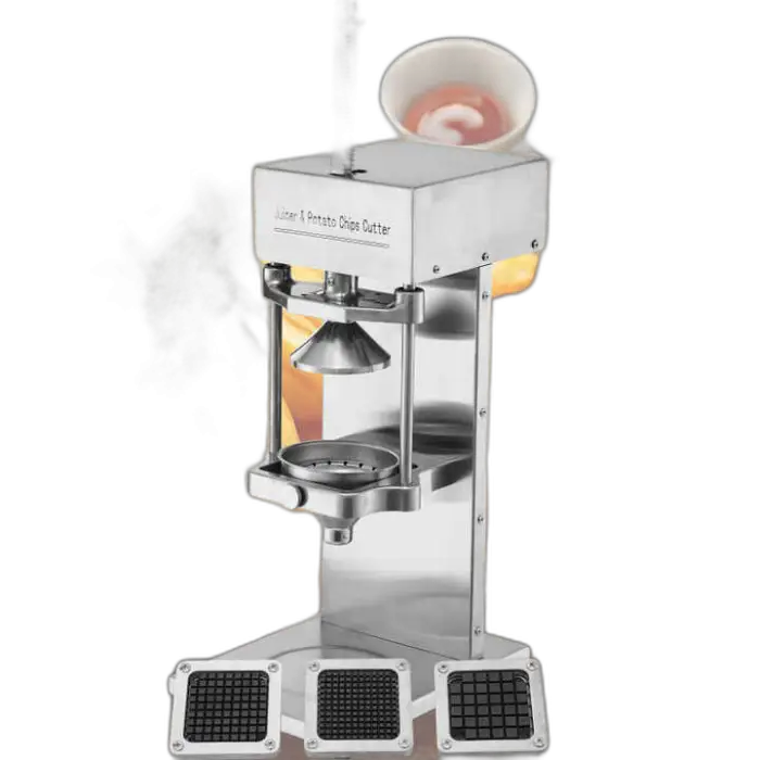 7/9/13mm Cutting Size Fruit & Vegetable Strip Juicing Potato Chips Making Machine Lemon Juicer