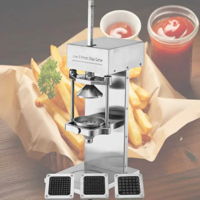 7/9/13mm Cutting Size Fruit & Vegetable Strip Juicing Potato Chips Making Machine Lemon Juicer