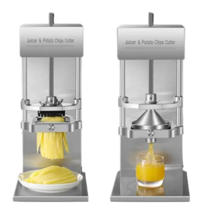 7/9/13mm Cutting Size Fruit & Vegetable Strip Juicing Potato Chips Making Machine Lemon Juicer