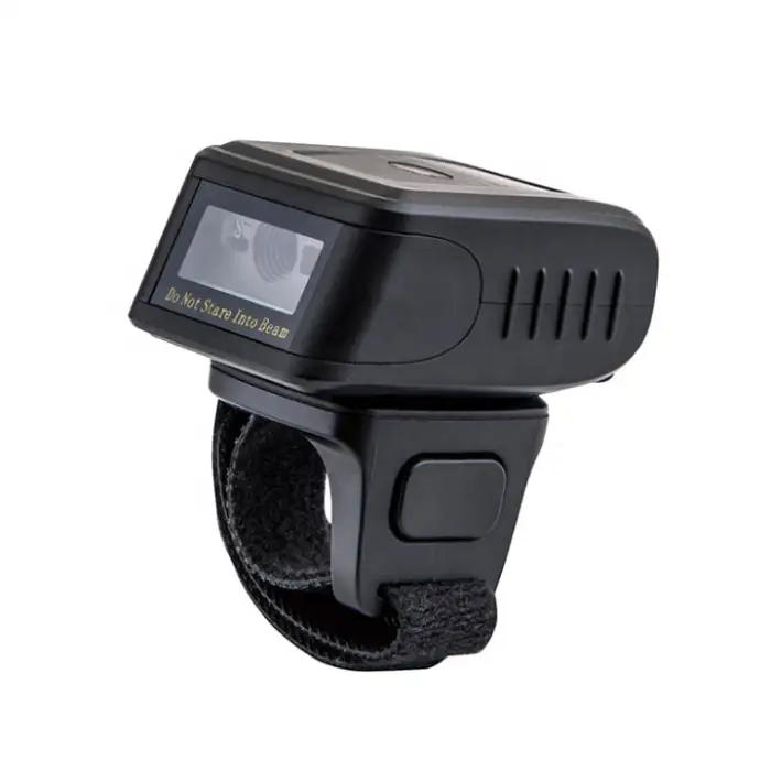 BlueTooth Portable Wearable QR Barcode Reader Wireless Ring Finger Barcode Scanner