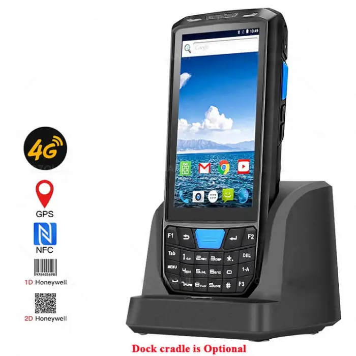 Android 13 4G Rugged Wireless Handheld Pda 1D 2D Qr Code Scanner Inventory Mobile Data Terminal