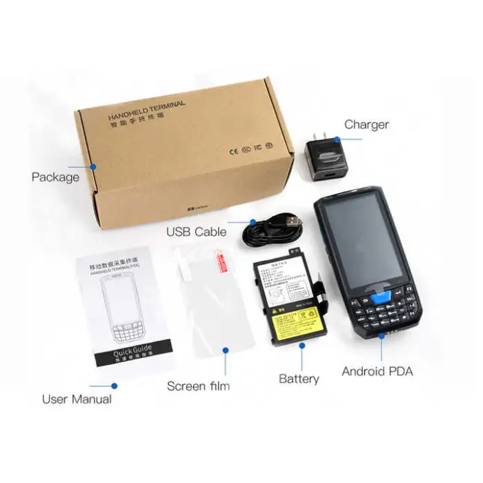 Android 13 4G Rugged Wireless Handheld Pda 1D 2D Qr Code Scanner Inventory Mobile Data Terminal