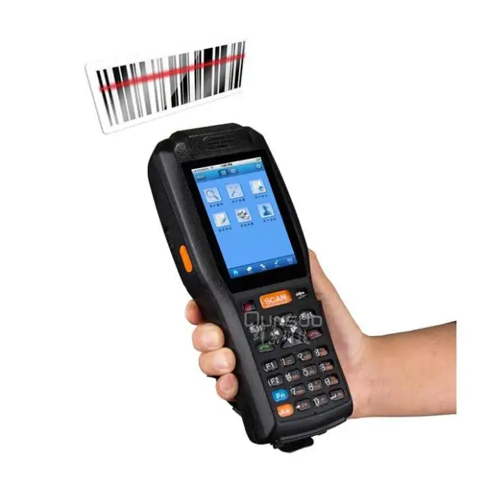Android Portable Industrial Rugged Pda Wireless Terminal Smart Phone Barcode Scanner Built in Printer