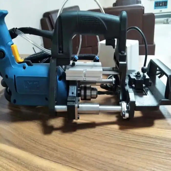 Wood Boring Machine Woodworking Drilling Machine 220V Handheld Bolt Pneumatic