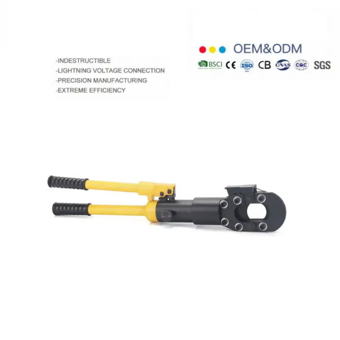 Manual Hydraulic Crimper Tool HHD-52J Hand-operated Hydraulic Cable Cutter for Cuts armored Al and Cu cables
