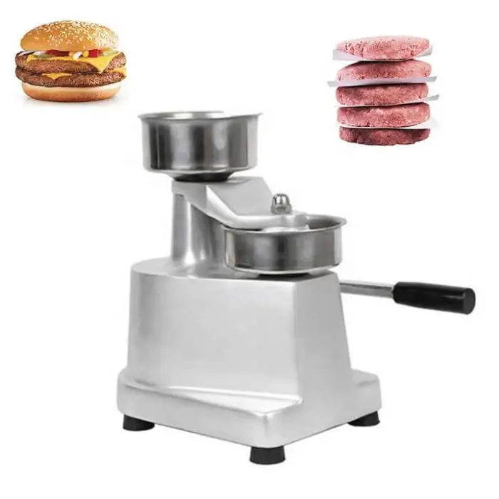 Hamburger Patty Making Machine Manual Burger Maker Beef Meatloaf Making Equipment Hamburger Patty Forming Machine