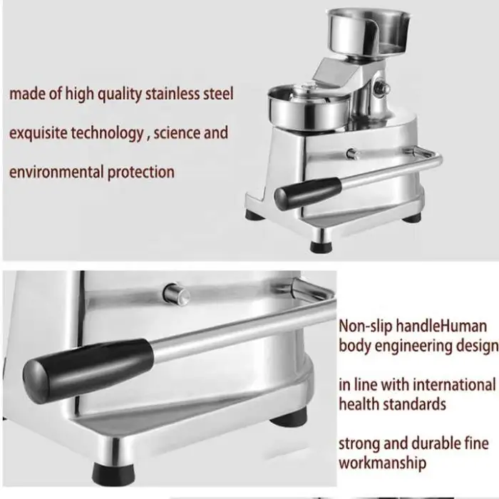 Hamburger Patty Making Machine Manual Burger Maker Beef Meatloaf Making Equipment Hamburger Patty Forming Machine