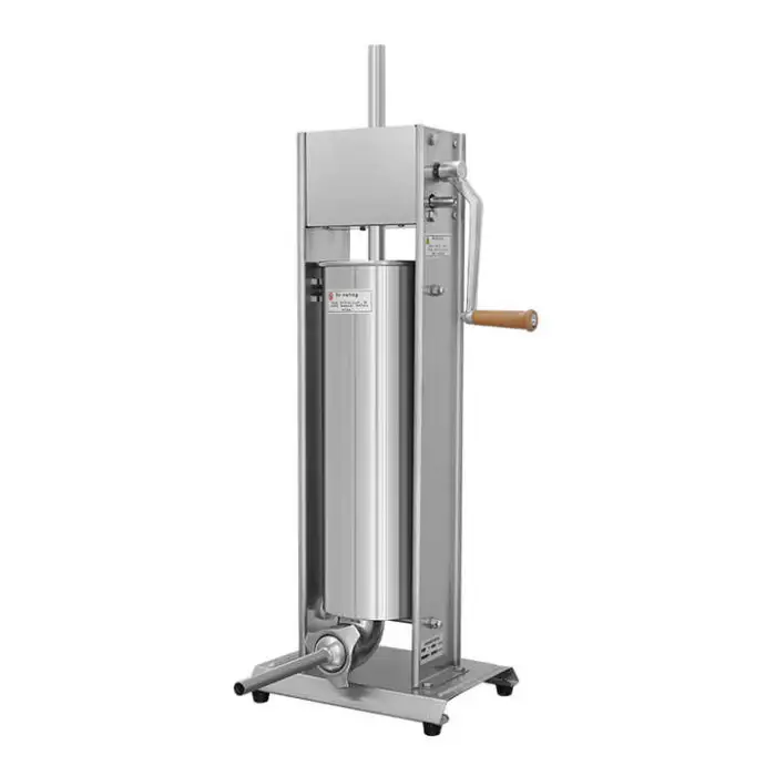 TV-10L  Stainless Steel Manual Sausage Stuffer Machine Eco-Friendly Meat Product Maker Restaurants Hotels Food Shops