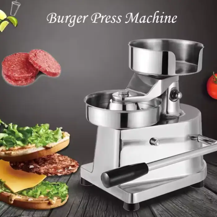 Commercial Hamburger Machine 130mm Burger Press Hamburger Patty Maker Heavy Duty Meat Former