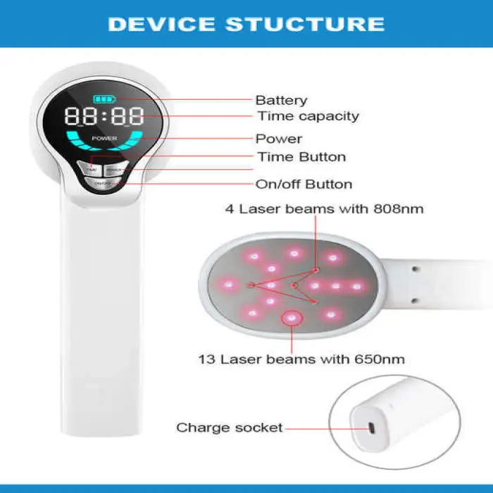 311nm UVB Lamp Portable Physiotherapy Light for Atopic Dermatitis Vitiligo Psoriasis Skin Diseases Treatment