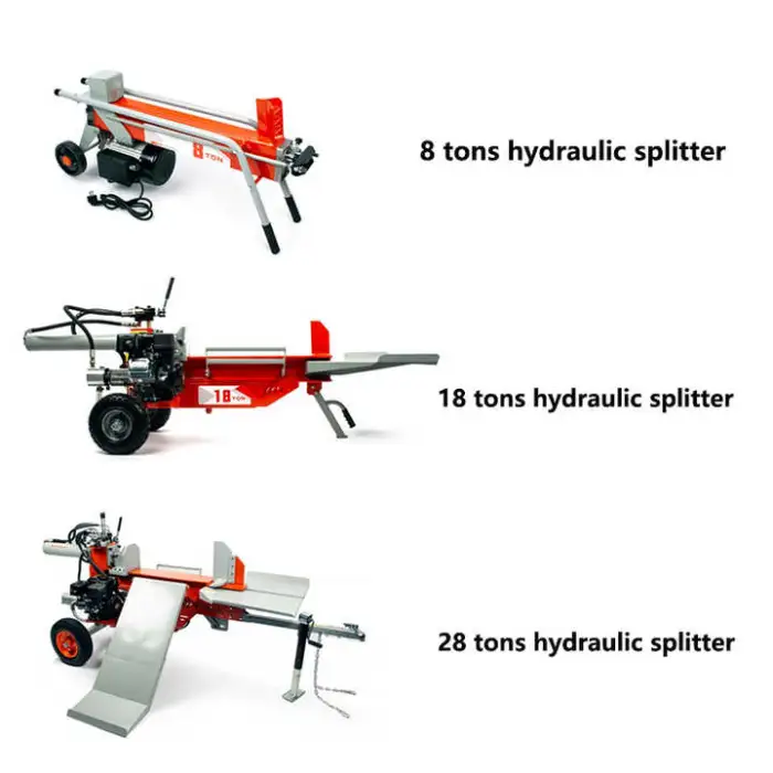 8T/18T/25T  Hydraulic Firewood Log Splitter High Power Gasoline Engine Wood Spliter Log Splitter
