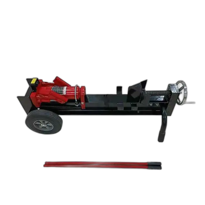 12T Manual Wood Splitter Machine Convenient Firewood Drill Bit Wood Splitter Hydraulic Log Splitter Horizontal Cutting Machine
