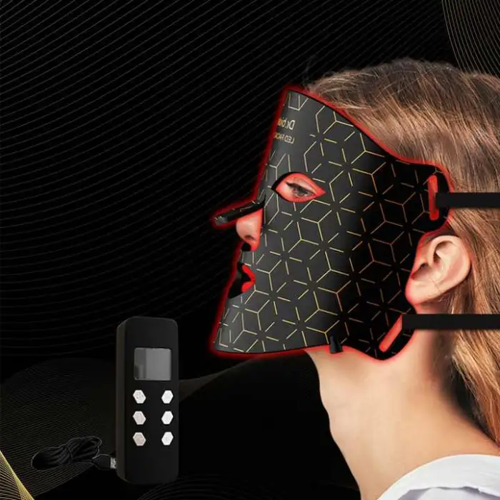 Bendable Silicone 8 Colors NIR LED Light Bio Therapy Mask Face Anti-Aging Skin Rejuvenation Collagen Growth Stimulation PDT