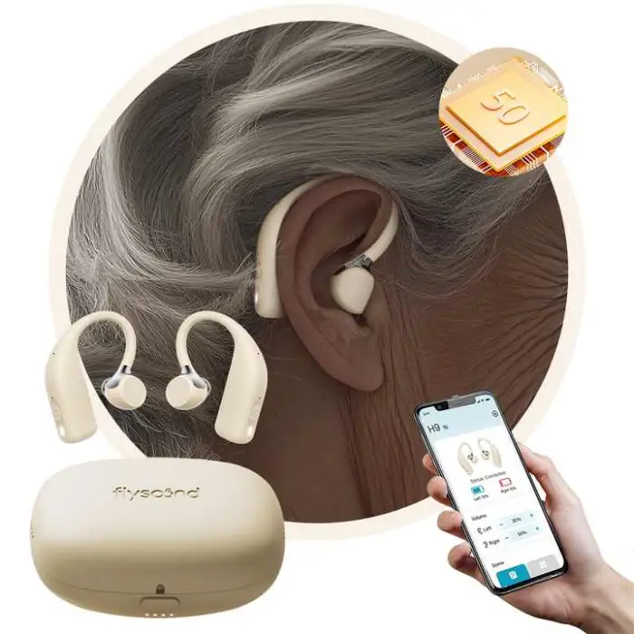 120dB Miniatured Earbud Design Medical Micro Hearing Aid Rechargeable Hearing Aids App Programming for Seniors
