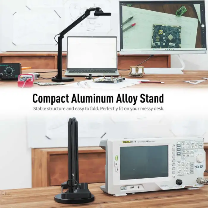 Camera Visualizer 4K Ultra HD Phase-Detection Auto Focus 2 in 1 Portable Document Camera for Classroom School Teaching