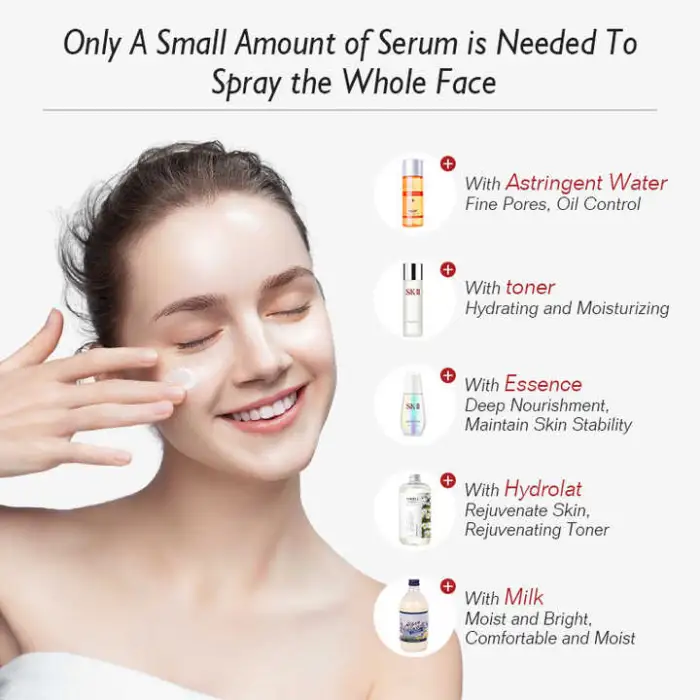 Oxygen Inject Spray Moisturizing Skin Care 650nm Led Red Light Therapy Nano Oxygen Jet Gun