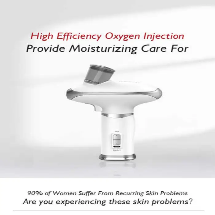 Oxygen Inject Spray Moisturizing Skin Care 650nm Led Red Light Therapy Nano Oxygen Jet Gun