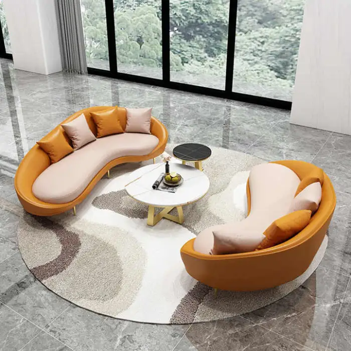 Modern Living Room Sofas Size Nordic Sofa Set Furniture Simple Leather Sofa for Modern Shops