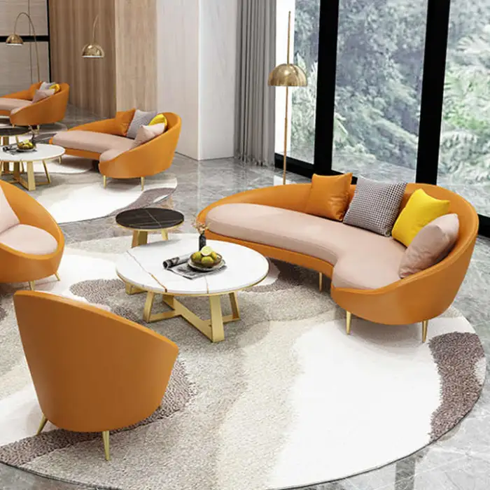 Modern Living Room Sofas Size Nordic Sofa Set Furniture Simple Leather Sofa for Modern Shops