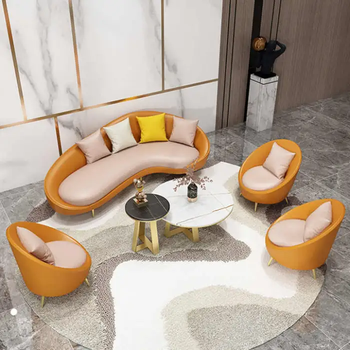 Modern Living Room Sofas Size Nordic Sofa Set Furniture Simple Leather Sofa for Modern Shops