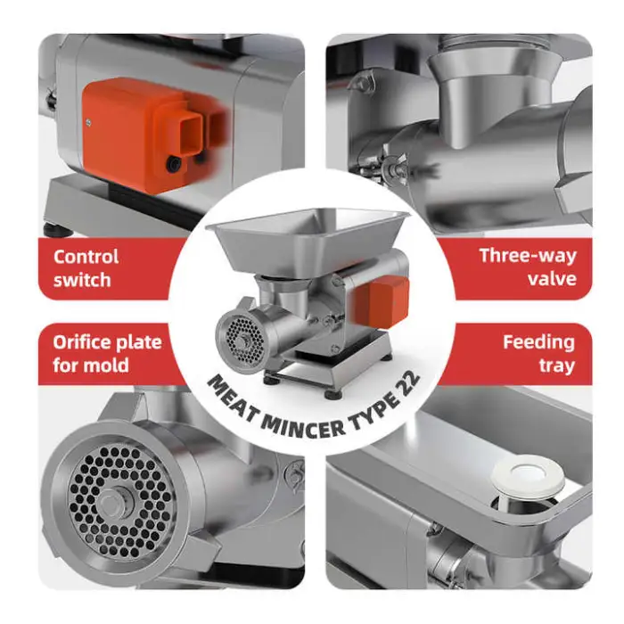 Commercial Electric 220v Meat Grinder High Power Frozen Fresh Meat Pork Beef Meat Grinder