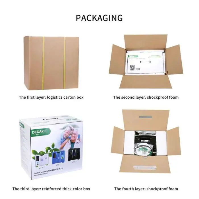 DEDAKJ DE-1A 1-7L/min  Portable Oxygen Concentrator Machine