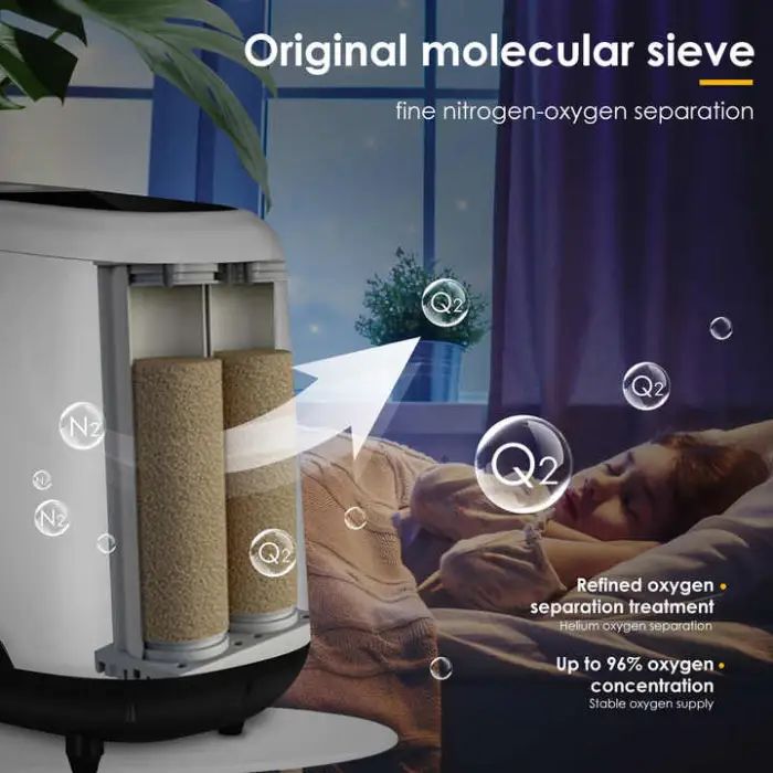 Household Medical Devices Personal Health Care 1L Portable Oxygen Generator Machine Oxygen-concentrator