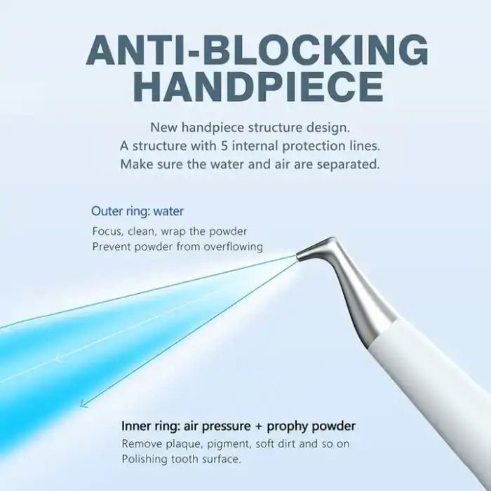 EMS Dental Prophy Air-Flow Handpiece 2/4 Holes Electric Jet for Teeth Polishing Oral Therapy Equipment Accessory