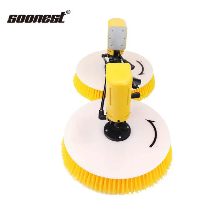 3.5M 5.5M 7.5M Dc Ac Solar Panel Cleaning Washing Machine Automatic Brush With Double Head Robot Battery