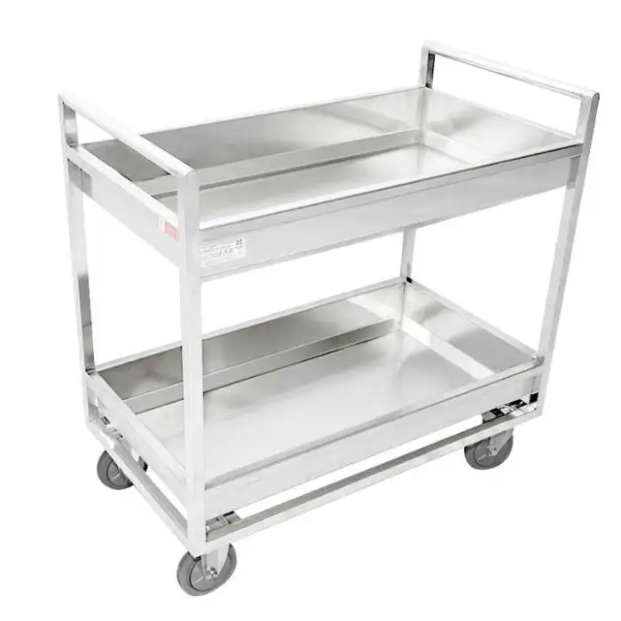 Commercial Hotel & Restaurant Stainless Trolleys Knocked-Down Food Beverage & Dessert Trolley Wheels Catering Serving