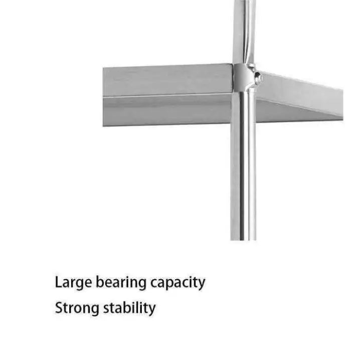 Commercial Kitchen Furniture Three-Layer Stainless Steel Trolley with round Tube 304/201 for Hotels & Restaurants