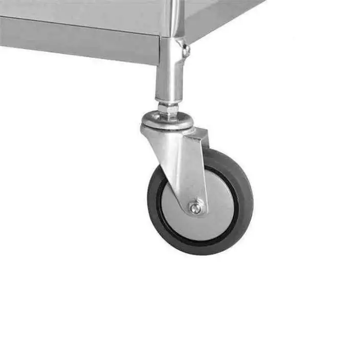 Commercial Kitchen Furniture Three-Layer Stainless Steel Trolley with round Tube 304/201 for Hotels & Restaurants